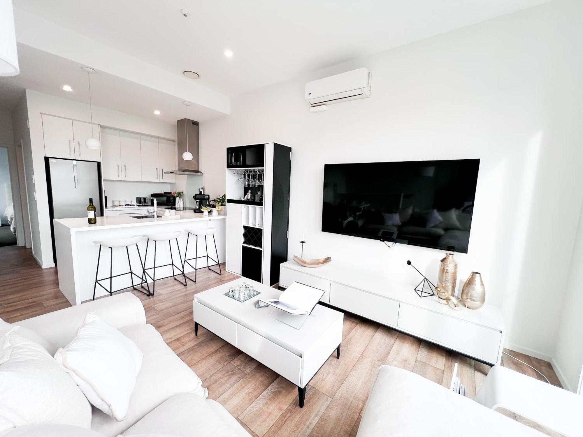 Luxury 2 Bedroom Apartment With Cocktail Bar And Espresso Machine أوكلاند المظهر الخارجي الصورة